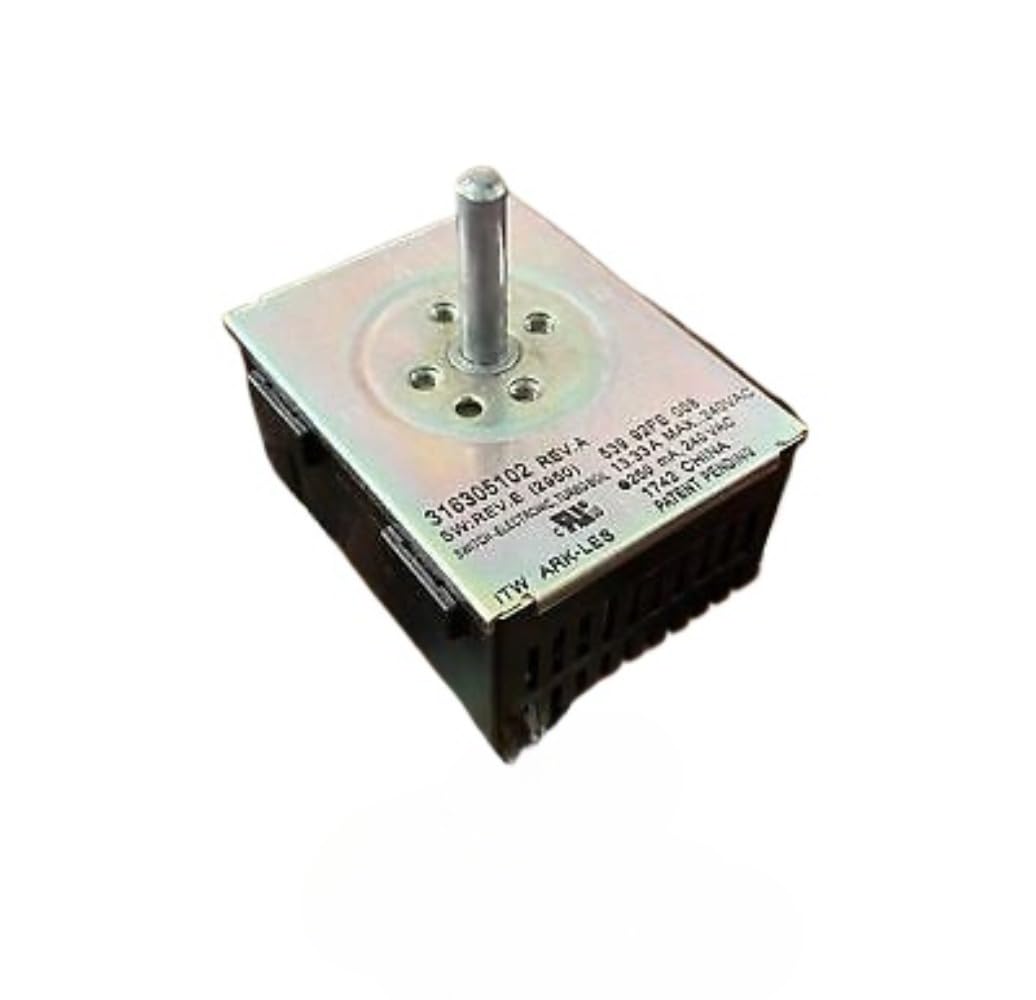1-Piece 316305102 REV. A 13.33A 240VAC Control Switch 2.55 x 2.3 x 2.1 cm