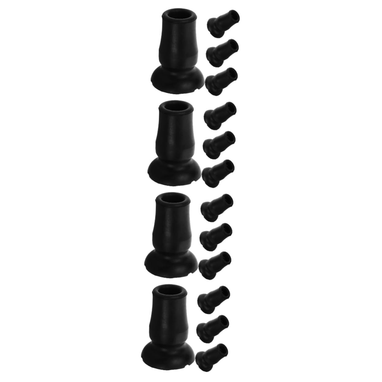 FRCOLOR Sets Cane Rubber Tips Replacement Walking Stick Accessories Practical for Outdoor Use Pcs