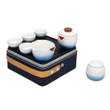 Generic Juego de té para Coche, Juego de Tetera Portátil con Tetera e Infusor de Rotación de 360 ​​grados para Viajes, Hogar y Oficina