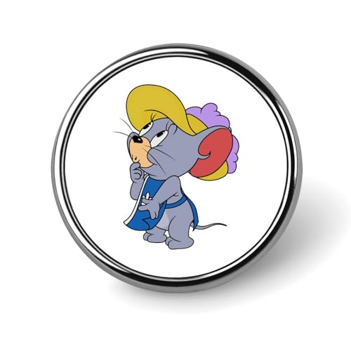 バッジ 円形 トムとジェリー タフィー 徽章 ピンバッジ 胸章 ブローチ おしゃれ ボタンバッジ バッグ飾 かわいい アクセサリー 工芸品 男女兼用 プレゼント 25mm