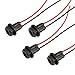 TOMALL T10 W5W 194 LED Glühbirnen Steckdosen Vorverdrahteter Stecker (4er Pack)