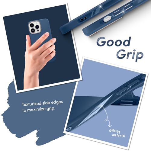 Image of Spigen Cyrill UltraColor Mag | iPhone 14 Pro Case | Blue Navy iPhone 14 Pro Back Cover | TPU+Poly Carbonate - Coast