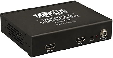 Tripp Lite 4-Port HDMI over Cat5 / Cat6 Extender Splitter, Transmitter for Video and Audio, 1920x1200 1080p at 60Hz (B126-004),Black