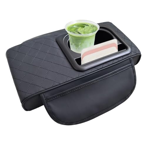 Housse de console de voiture avec porte-gobelet et support téléphone