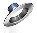 NICOR Lighting 5/6 inch Nickel 800 Lumen LED Recessed Downlight in 3000K (DLR56-3008-120-3K-NK)
