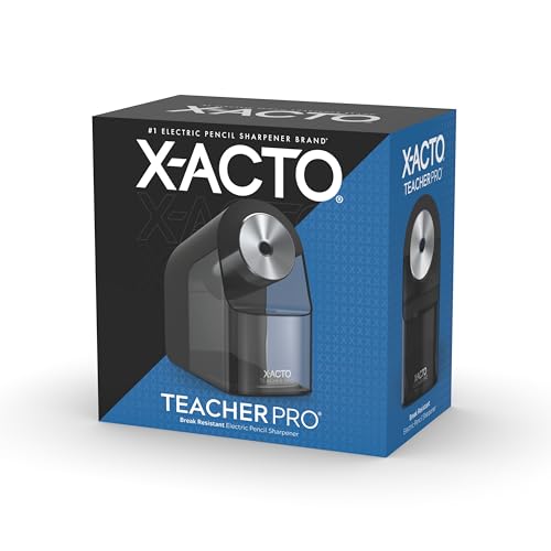X-ACTO® TeacherPro® elektryczna temperówka do ołówków szkolnych, niebieska