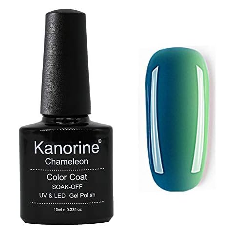 Kanorine Temperature Color Changing Gel Nail Polish UV LED Soak Off Gel Varnish Manicure Colour Changing Art Gel Polish 10mL Cover