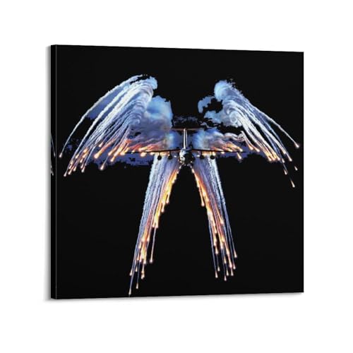 Impression sur toile AC-130 œuvre murale haut de gamme pour collectionneur d'aviation