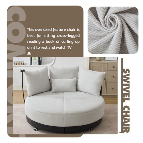 Sillón Plegable Tapizado Gris miniatura 5