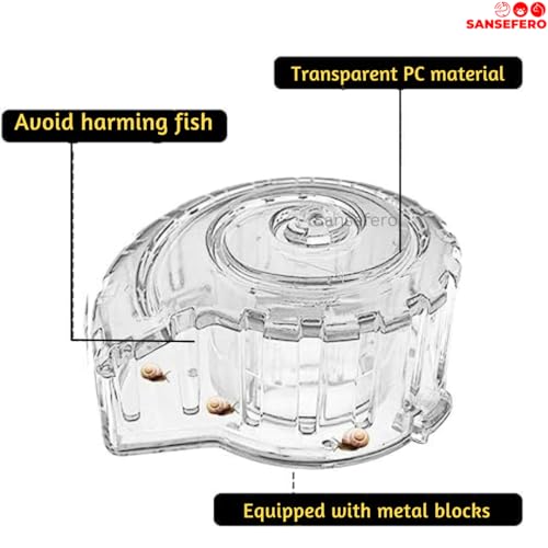 Image of SANSEFERO Premier Plants Aquarium Snail Catcher For Aquarium Fish Tank With Transparent Snail Trap Safe For Fishes And Shrimps(Mc 111)