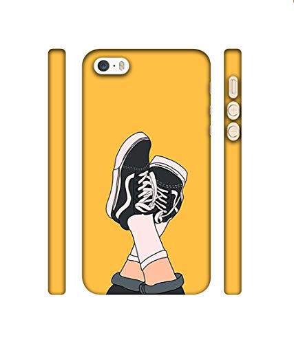 Image of Amazon Brand - Solimo Designer Boy Shoes Pattern 3D Printed Hard Back Case Mobile Cover for Apple iPhone 5 / 5S