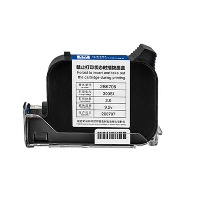 Stampante a getto d'inchiostro portatile, Stampante portatile Piccola macchina di codifica Mini stampante a getto d'inchiostro Stampa multilingue Logo a ad asciugatura rapida(Green quick drying)