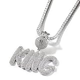 collier avec pendentif nom personnalisé iced out chain pour hommes collier avec lettre personnalisée bijoux hip hop chaîne en diamant signe du dollar collier avec pendentif pour sac d'argent hommes