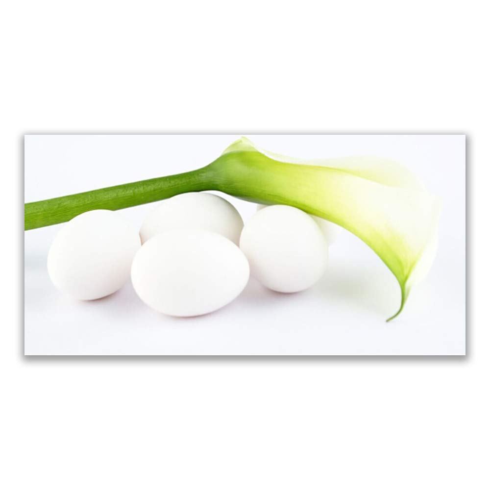 Tableau sur toile 140x70cm Oeufs Floral | Décoration murale moderne Tulup