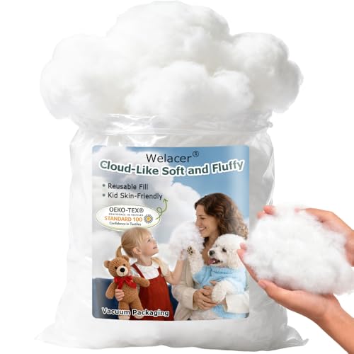 Welacer Polyfill Stuffing, Fluffy Pillow Stuffing...