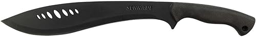 Miniatura 1 de Schrade Delta Class Decimate Kukri de 20.75 pulgadas con hoja de acero 3Cr13 de 14.5 pulgadas y agarre antideslizante para supervivencia al aire