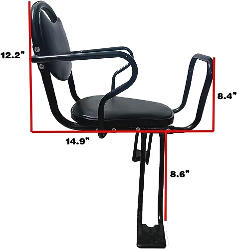 Kid\'s Bike seat Rear Child Carrier Bike Chair for Bicycle Kids seat for Children, Toddlers, and Kids Rear Mount Bike seat, Rear Frame Mounted Baby Bike Seats Kids Safety