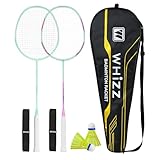 BAIHUALIN WHiZZ T80 Carbon Graphit Badminton Schläger, Leichter Badmintonschläger + Tragetasche +...