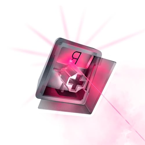 Phantom Kit di upgrade dei tasti - Esclusivi tasti stealth con lati traslucidi che risplendono con l'illuminazione Chroma RGB, US- & UK-Layout, Bianco - Tastiera gaming - Immagine 9