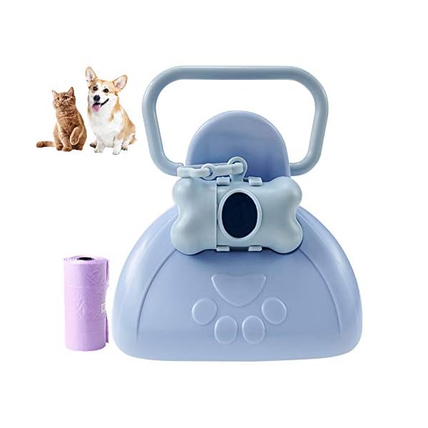 ZHYING Dog and Cat Pooper Scooper,with Garbage Bags,Portable Handle,Large Capacity Bucket,ABS Material and Durable…