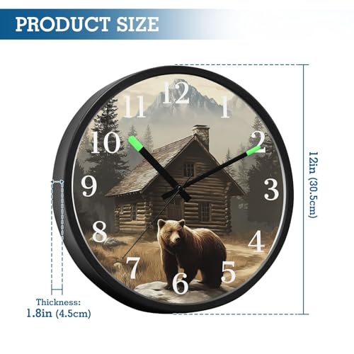 Reloj de pared luminoso silencioso de 12 in acrílico miniatura 3