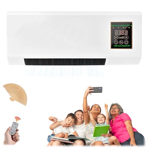 Climafy Pro Air Conditioner, 2025 Upgrade Portable Air Conditioner Portable Air Conditioning Split Max, Whisper-Quiet Wall/Desk Mount, Cooling & Heating, No Install, Remote Control, For Home (110V-C)