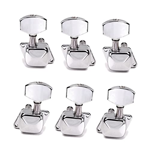 6 Pcs String Guitar Tuning Keys Tuning Pegs Semi-closed Guitar Tuners Guitar Machine Heads Guitar Pegs Locking Guitar Tuners