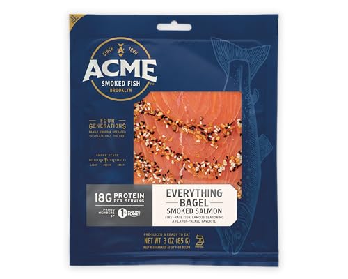 Acme Smoked Fish Everything Bagel Cold Smoked Atlantic Salmon, 3 OZ