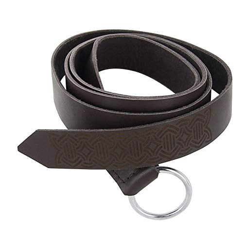 Handmade Leather Farmers Weave Viking Belt Black