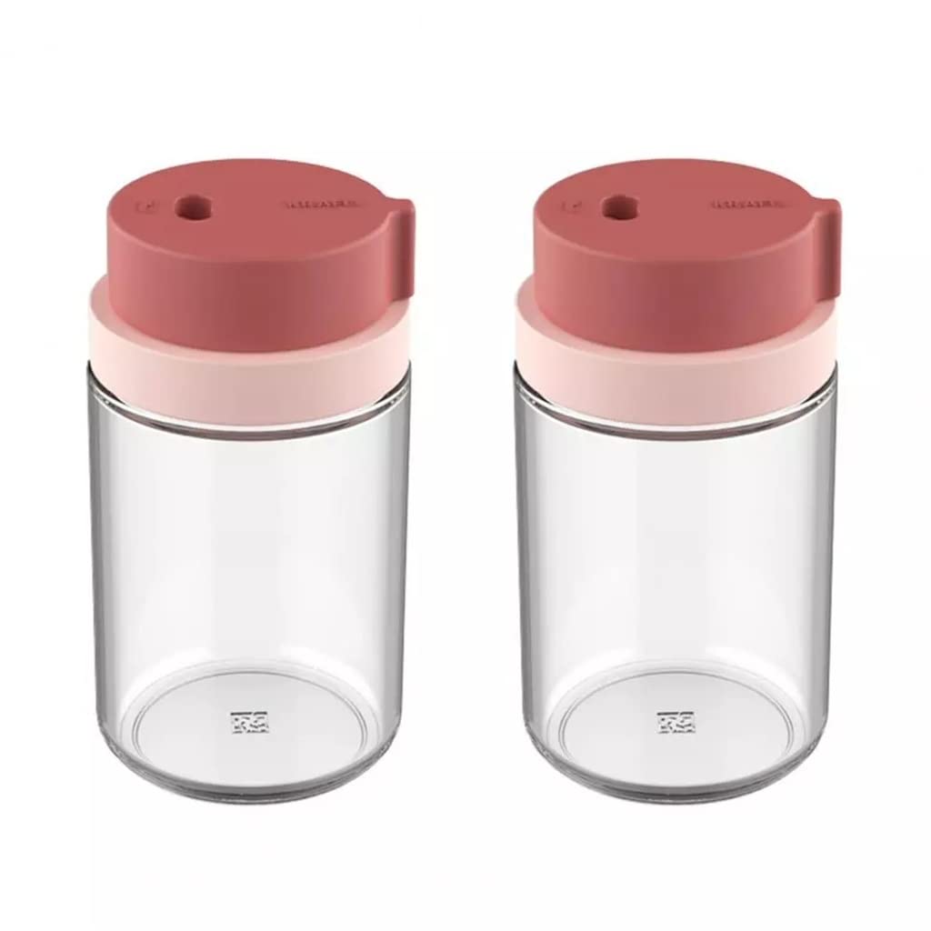 IANSHFKN Condiment Container Glass Seasoning Bottle Lid Rotating Spice Tool Easy To Clean Household