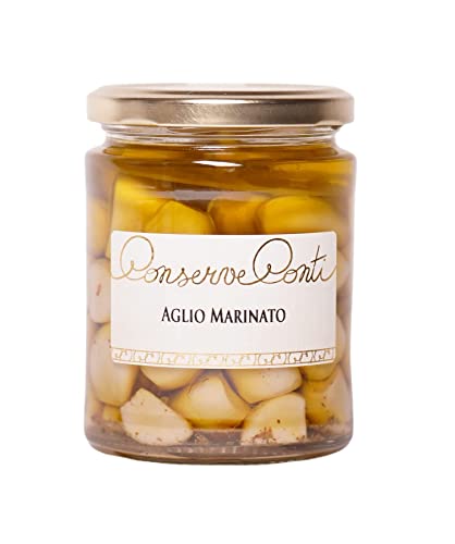 Gousses d'Ail marinées dans de l'huile d'olive extra vierge 314 ml (1 pot pour 270 g) COMMANDE MINIMUM 5 POT Conserve Conti - Production artisanale sicilienne Cover
