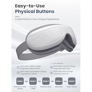BOB AND BRAD Eye Massager FSA HSA Eligible, EyeOasis 2 Heated Eye Mask for Migraines with Music, Smart Eye Care Device Reduce Dry Eye Improve Sleep, Birthday Gifts for Women Men Mom Dad BOB AND BRAD Eye Massager FSA HSA Eligible EyeOasis 2 Heated Eye Mask for Migraines with Music Smart Eye Care Device Reduce Dry Eye Improve Sleep Birthday Gifts for Women Men Mom Dad