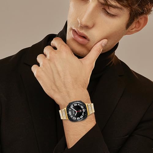 Watchband Compatible With Galaxy Watch 7 Ultra 47MM, 5.5"-8.0" Adjustable Sport Bracelet Lightweight Metal Band for Galaxy Watch 7 Ultra 47MM Smartwatch4