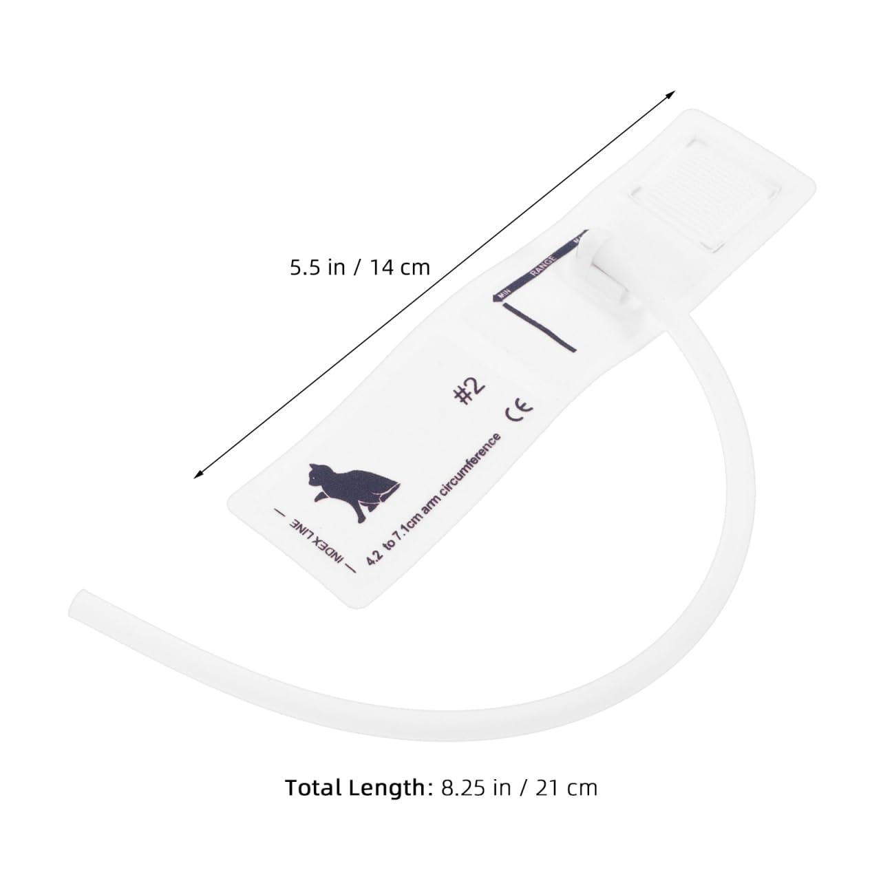 BESTYASH Manguito de presión arterial para mascotas, tamaño universal, tela no tejida, puño de TPU para gatos y animales, seguro, fácil de limpiar, fácil de usar y cómodo para monitor de presión