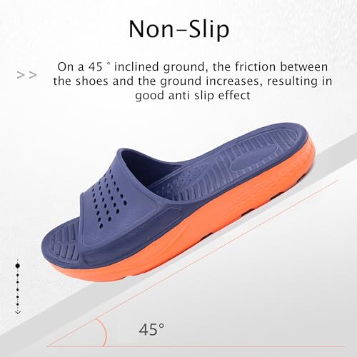 Asifn Slippers for Men and Women With Drainage Holes Non Slip Bath Slippers Gym House pool Dorm Shose Quick Drying Shower4