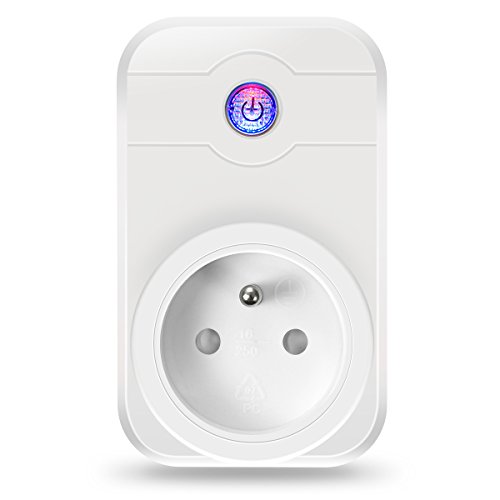 ELEGIANT Prise Intelligente, WiFi 2.4GHz Interrupteur Domotique Switch Smart Télécommande Commutateur Compatible avec Tablette Smartphone iOS Android