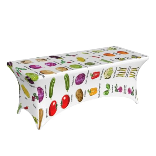 Housse de table extensible haut de gamme en élasthanne EdWal imprimé graphique