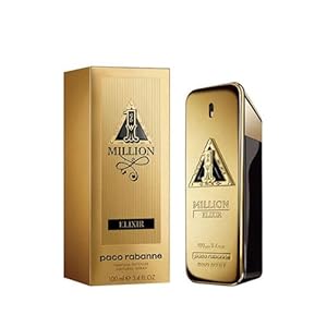 Paco Rabanne One million Elixir for Men Parfum Intense Spray, 3.4 Ounce (New 2022)