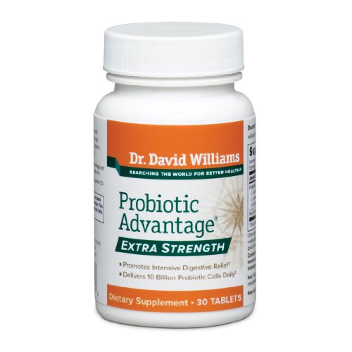 Dr. David Williams' Probiotic Advantage Extra Strength Supplement for Digestive Health, 30 Tablets (30-day Supply)