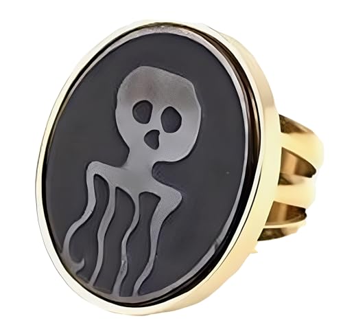 Bague pieuvre Ernst Stavro Blofeld en acier inoxydable noir style James Bond taille 9