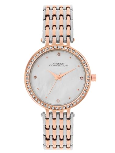 French Connection Analog Silver Dial Womens Watch-FCN075RTM (B0D78NWGKG) Amazon Price History, Amazon Price Tracker