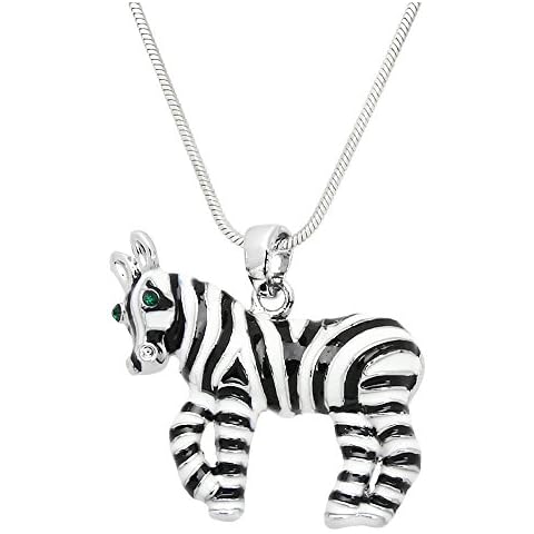 Falari Zebra Pendant Necklace J0611 Cover