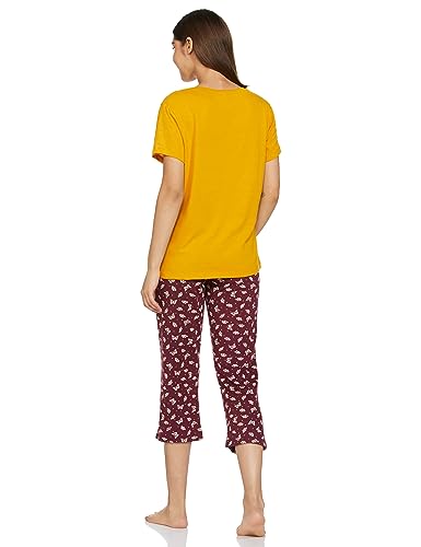 Image of Max Cotton Women Printed Capri Set
