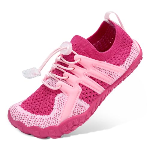 Image of Stelle Water Shoes for Kids Adjustable Laces | Quick Dry Barefoot Non-Slip Shoes with a Roomy Toe Box for Boys and Girls,Beach,Hiking,Toddler to Big Kid