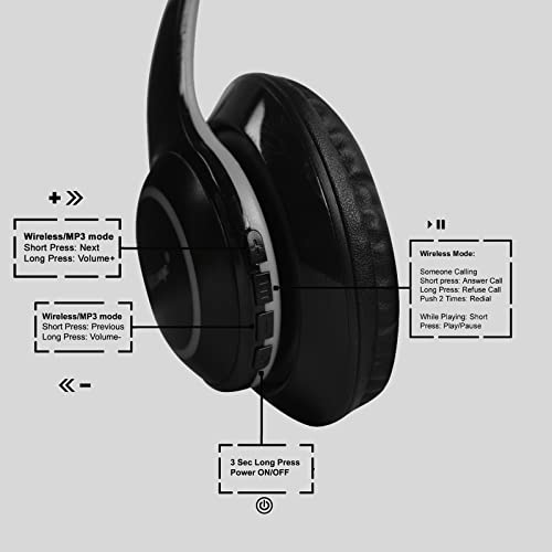 Image of Hitage BTH-386 Premium Headphone Clear Bass & Sound Colorful Gleming Light 12 Hours Playtime Bluetooth Headset