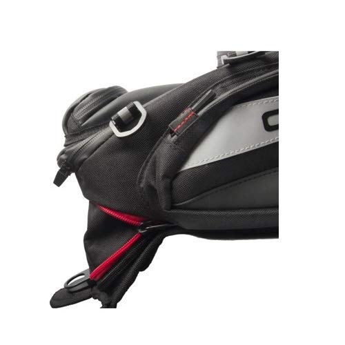 COMPATIBILE CON BMW R 1200 GS ADVENTURE BORSA DA SERBATOIO PER MOTO OJ M166+M115 SHARP 11,5 LT BORSELLO CON ATTACCO UNIVERSALE DI CINGHIE O MAGNETI TUTTO INCLUSO ZAINO NERO 22X35X15CM