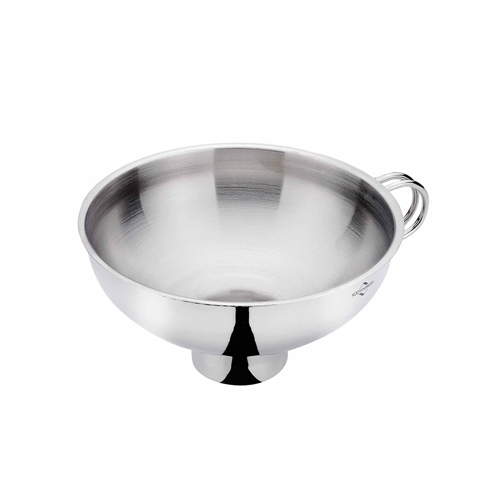 Küchenprofi Jam Funnel of Stainless Steel, Silver, 14 cm