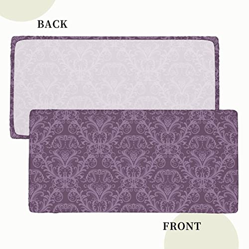 Nappe rectangulaire violette anti-vent et anti-tache élastique 152 cm