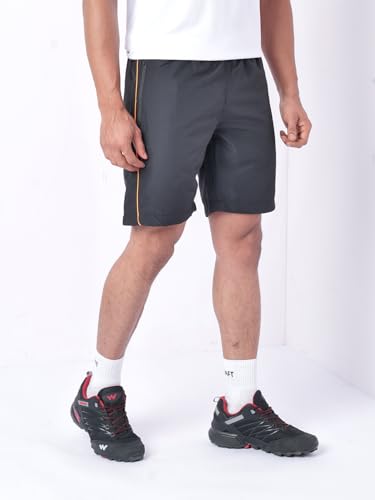 Image of Wildcraft Men's Solid Regular Fit Shorts| Mid Waist with Adjustable Drawcord