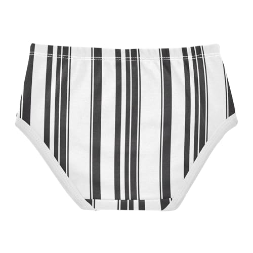 Joisal Minimalist Black White Stripes Girls Underwear Toddlers 2t Cotton Panties for Girl Fancy Kids Briefs Undies2
